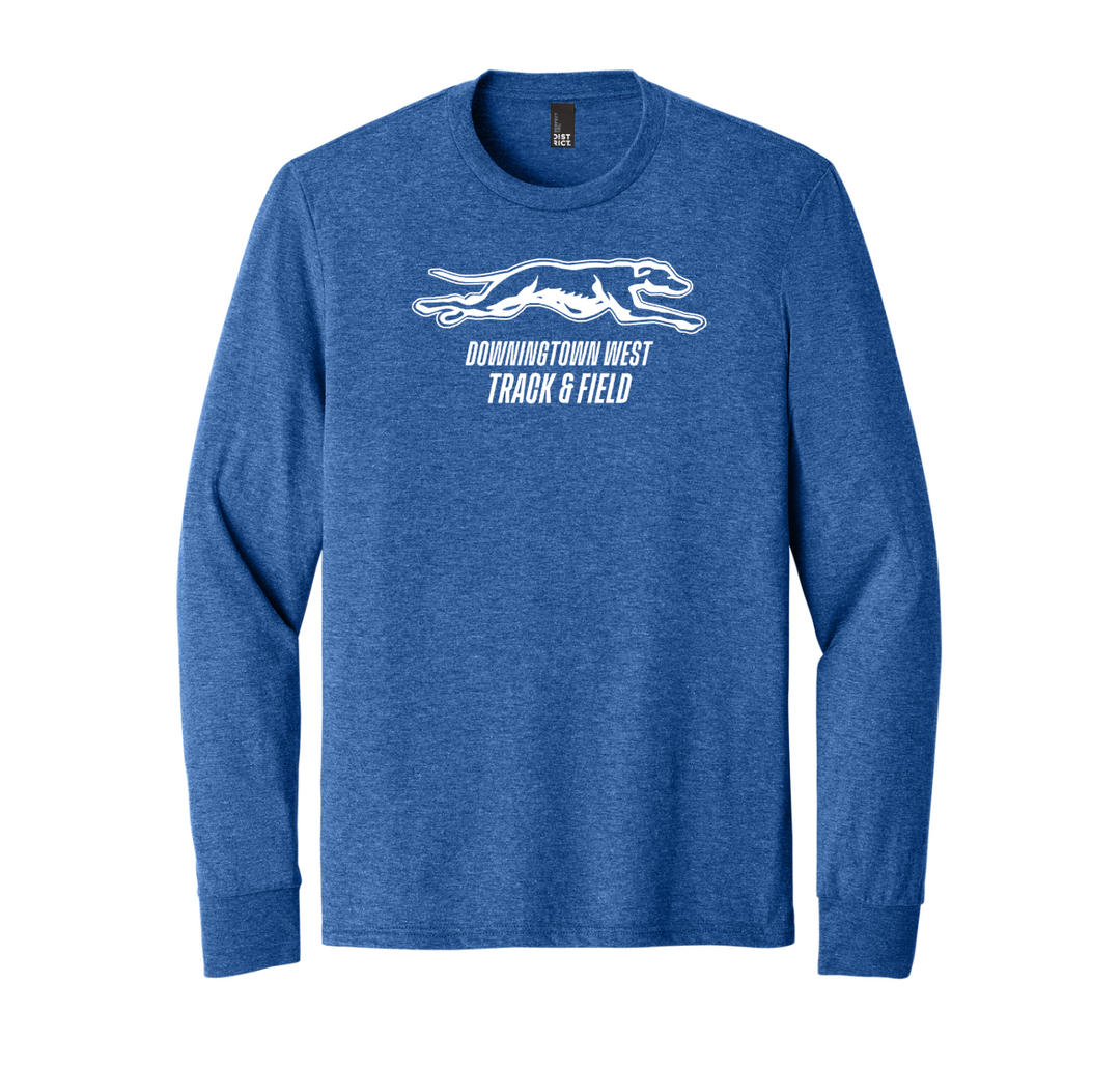 Downingtown West XC and T&F - District ® Unisex Perfect Tri ® Long Sleeve Tee (DM132)