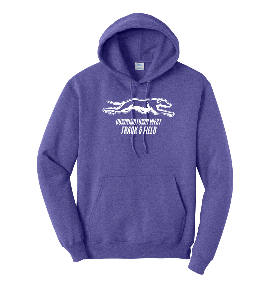 Downingtown West XC and T&F - Unisex Fleece Pullover Hooded Sweatshirt (PC78H)