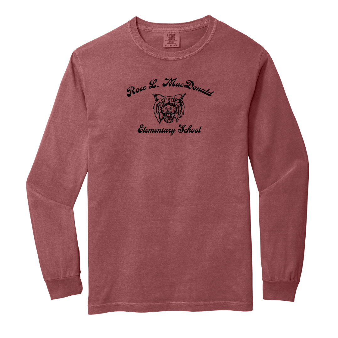 Camiseta de manga larga gruesa para adultos de la escuela primaria Rose L. MacDonald (6014)