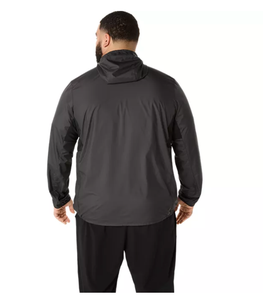 Chaqueta ASICS Silver para hombre, color negro (2011D235)