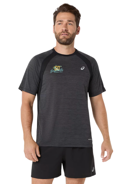 Gasparilla 2027 - ASICS Men's Road SS Top Black (2011D453) (GAS27-16)