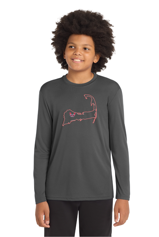 Camiseta de manga larga de rendimiento juvenil de la escuela primaria Jenkins (YST350LS) 