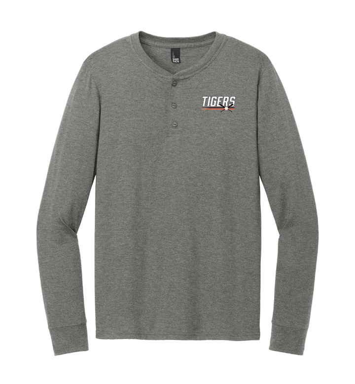 Maynard Baseball - Unisex Perfect Triblend Long Sleeve Henley (DT145)