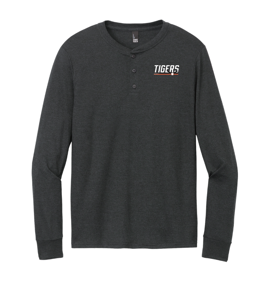 Maynard Baseball - Unisex Perfect Triblend Long Sleeve Henley (DT145)