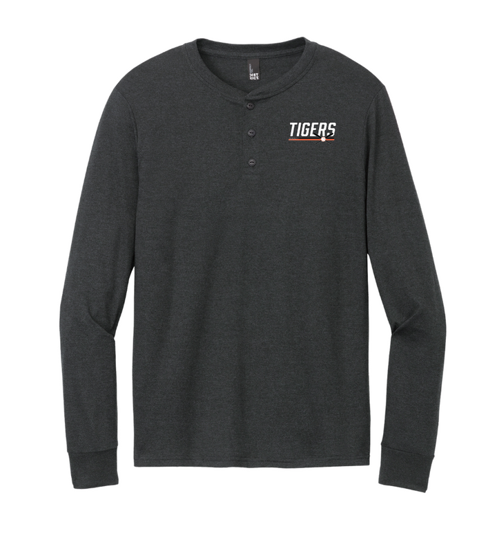 Maynard Baseball - Unisex Perfect Triblend Long Sleeve Henley (DT145)