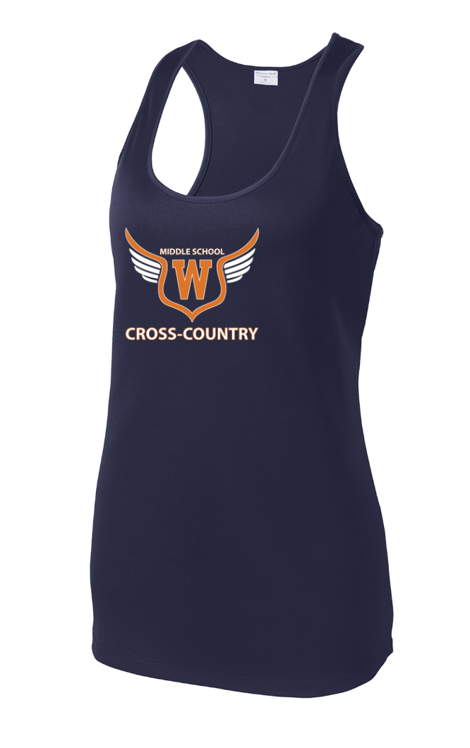 Walpole Middle School Cross Country - Women's Performance Racerback Tank (LST356)