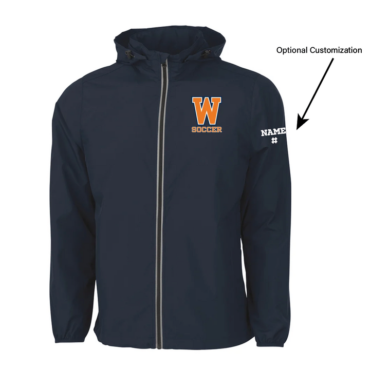 Chaqueta reflectante con cremallera completa para fútbol de Walpole para niños (9706) 