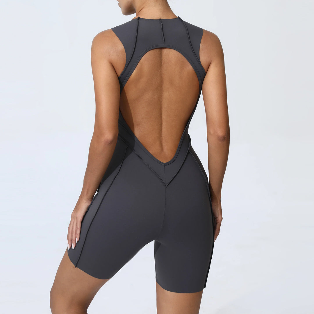 Women’s Padded Sport Jumpsuit – Fitness Bodysuit for Gym and Activewear