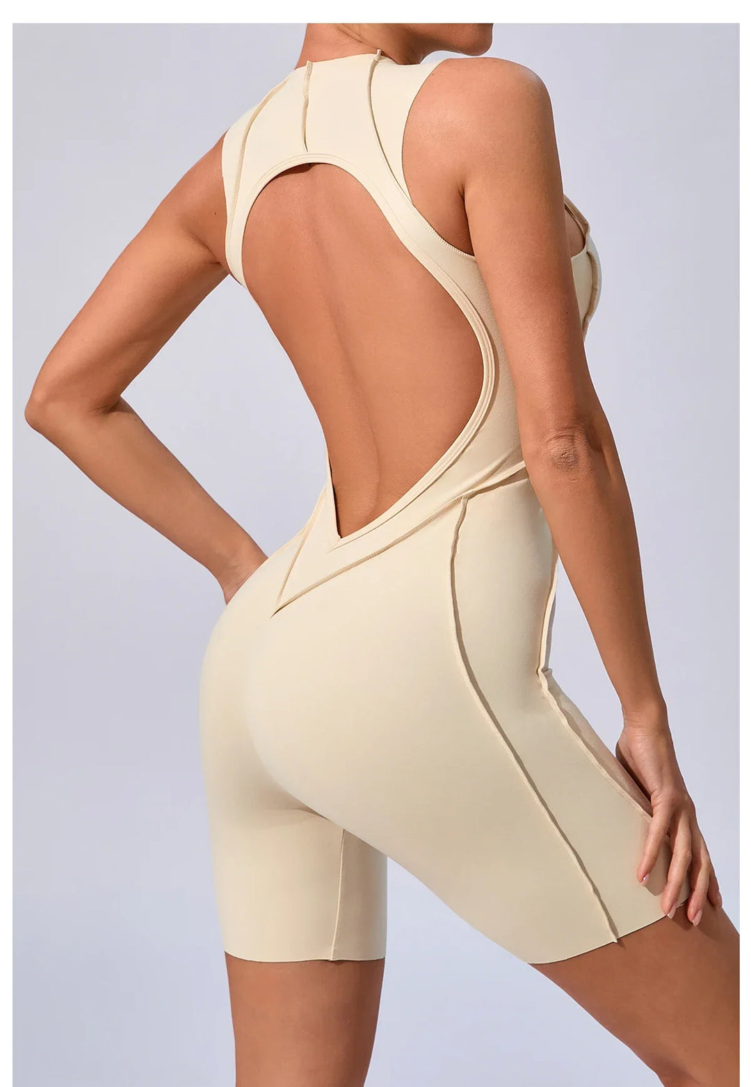 Women’s Padded Sport Jumpsuit – Fitness Bodysuit for Gym and Activewear