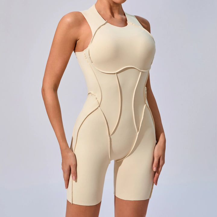 Women’s Padded Sport Jumpsuit – Fitness Bodysuit for Gym and Activewear