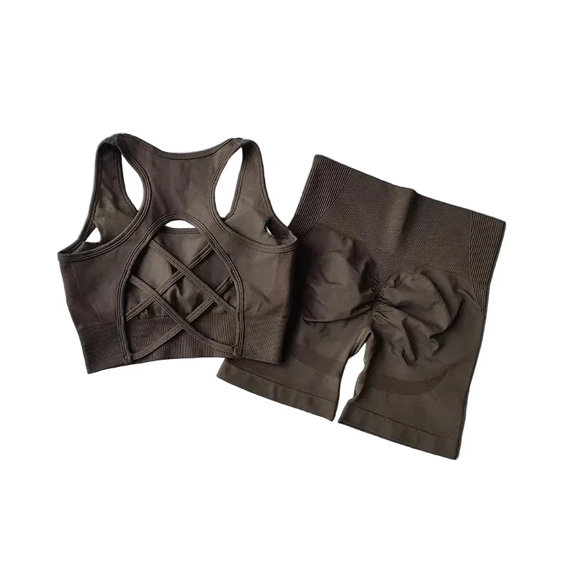 Women’s High-Waist Seamless Workout Set