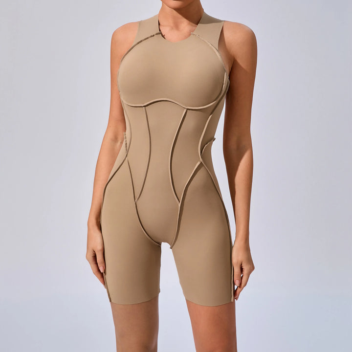 Women’s Padded Sport Jumpsuit – Fitness Bodysuit for Gym and Activewear