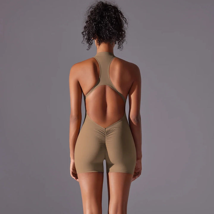 Women’s Push-Up Backless Gym Jumpsuit