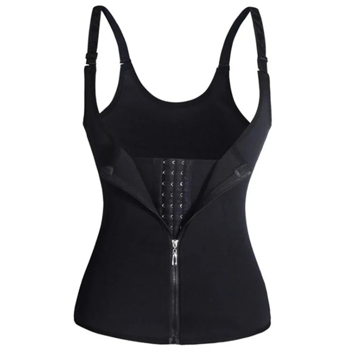 Women’s Zipper Waist Trainer Tank Top – Tummy Control Body Shaper for a Smooth, Sculpted Fit