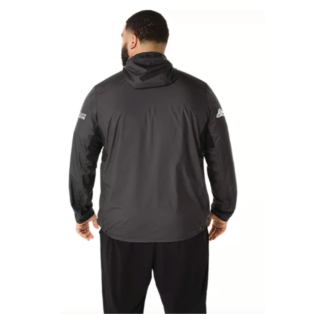 Chaqueta ASICS Silver para hombre, color negro (2011D235)