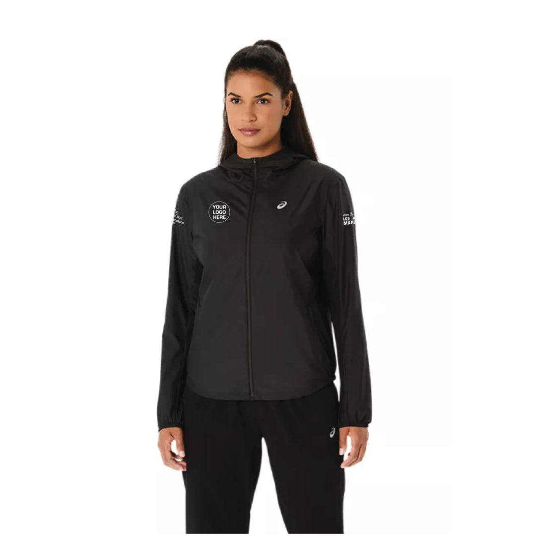 Chaqueta ASICS Silver para mujer, color negro (2012D148)