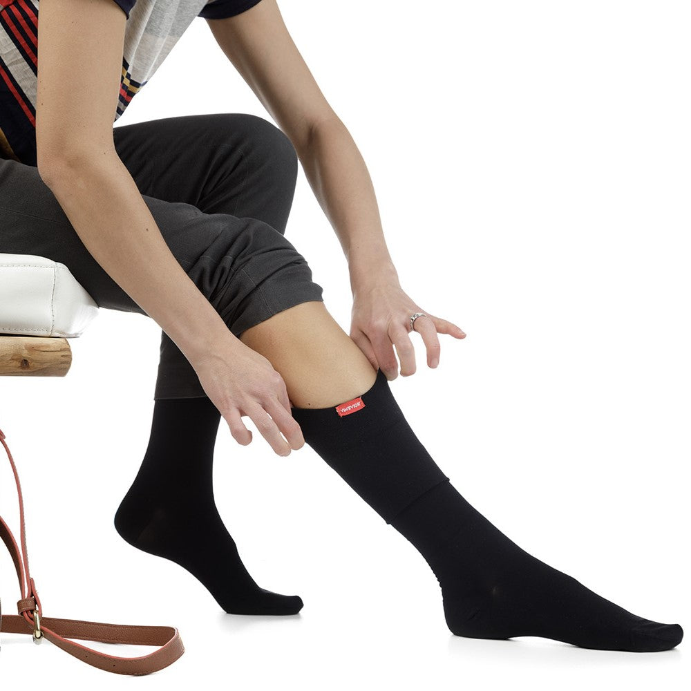 Solid Black (Merino Wool Compression Socks)