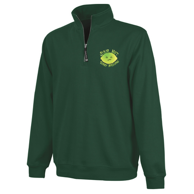 Sudadera unisex con cremallera de un cuarto de Crosswind de Sour Not Sorry Brewing (9359) 