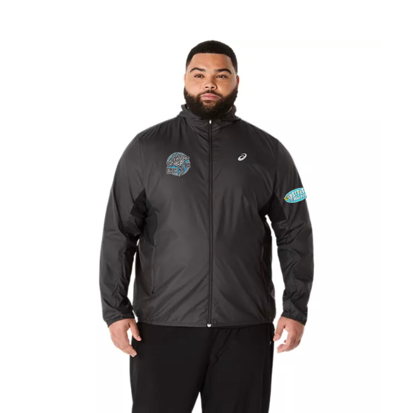 St Pete Run Fest - Stingray Challenge ASICS Men's Silver Jacket Black (2011D235)