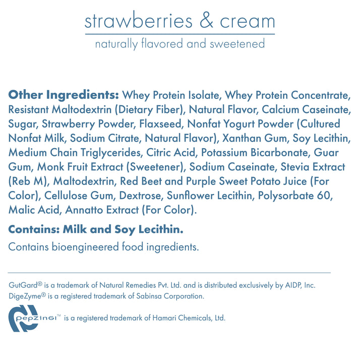 30G Protein Strawberries & Cream Biocare Dietary Beverage (14-Servings)