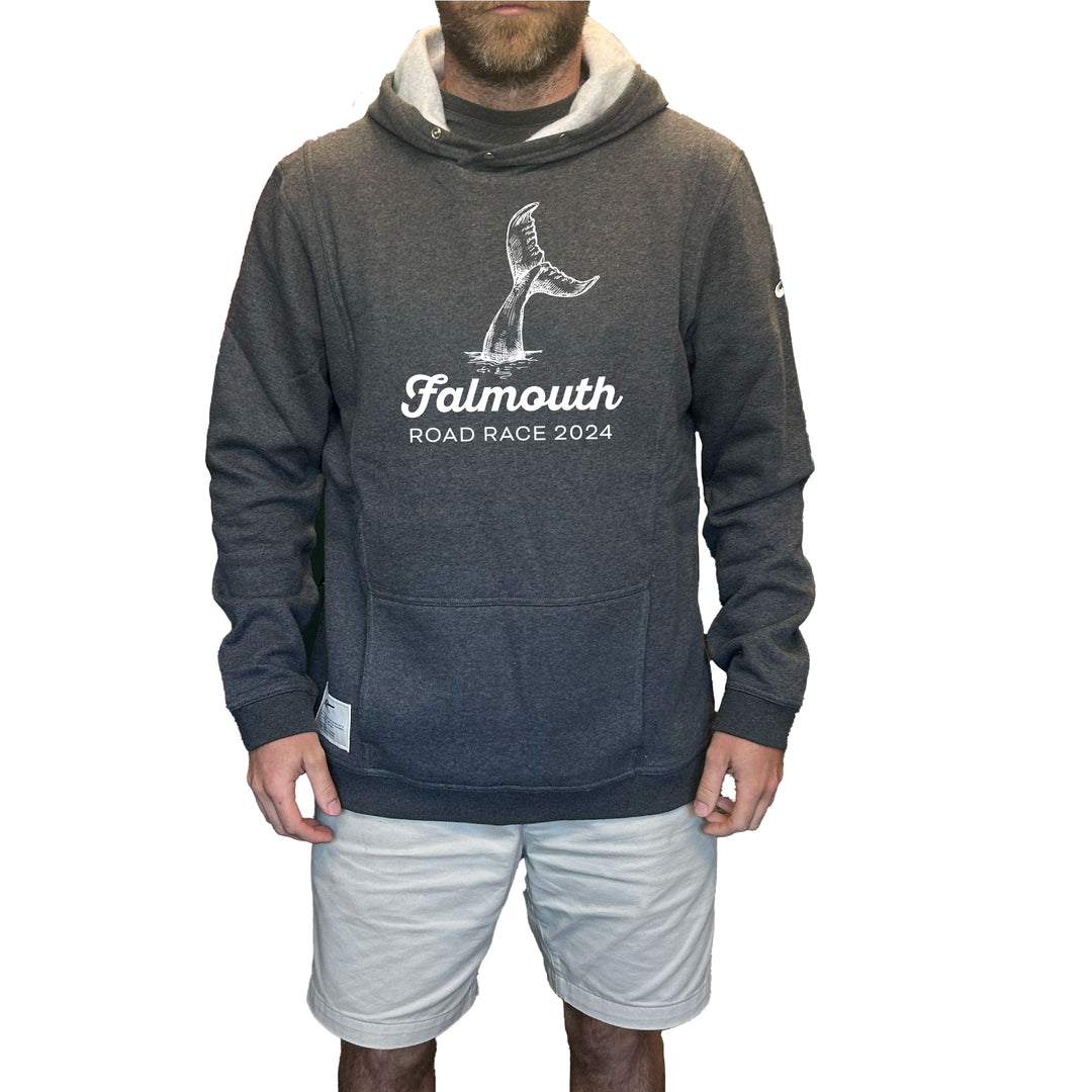 Asics Unisex Falmouth Road Race 2024 Sunday Sana Fleece Hoodie Dark Heather Grey (2033B739) FRR25 (POS)