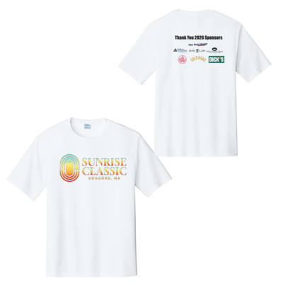 Sunrise Classic OFFICIAL 2026 RACE SHIRT - Unisex Performance T-Shirt (PC380)