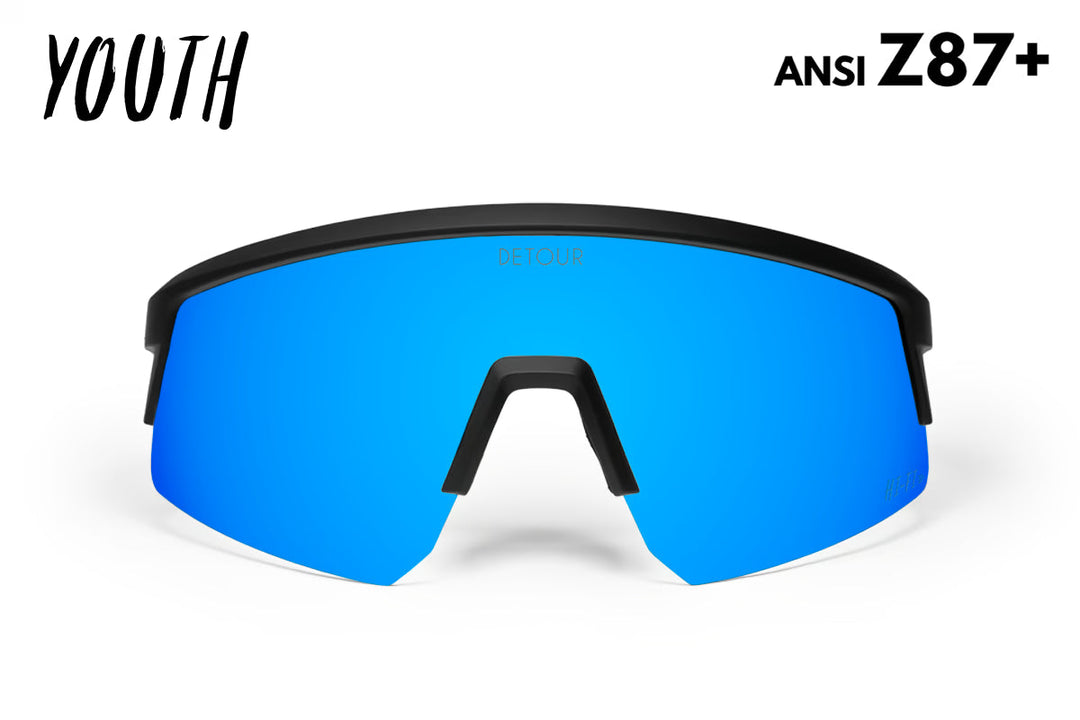 Surge Youth - Matte Black - Electric Blue
