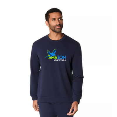 Amazon Marathon - ASICS Sweat Crew Neck Top Midnight (2031E908) (AMZ-02)