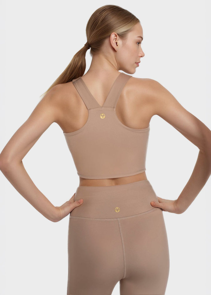 Side Split Crop Top – Four-Way Stretch, Made in USA