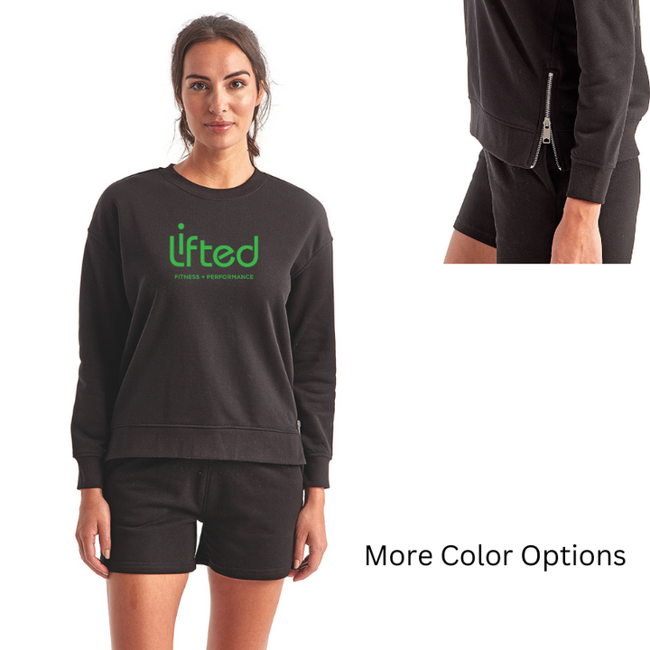 Sudadera con cremallera lateral para mujer Lifted Fitness (TD600)