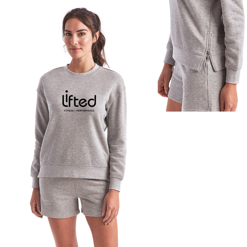 Sudadera con cremallera lateral para mujer Lifted Fitness (TD600)