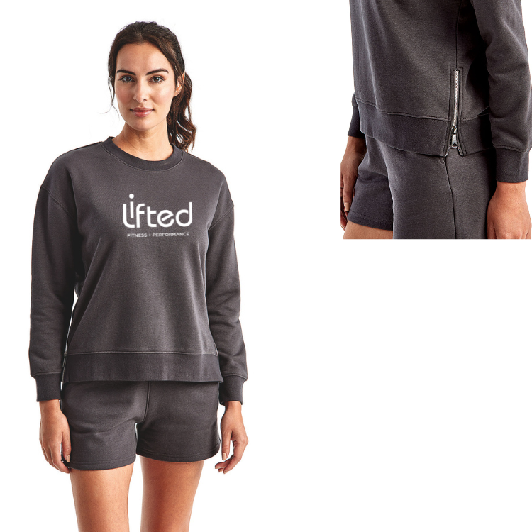 Sudadera con cremallera lateral para mujer Lifted Fitness (TD600)