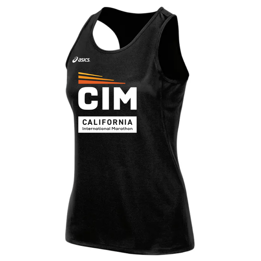 2026 California International Marathon - Asics Women's Rival II Singlet Black (TF2934) (CIM-06)