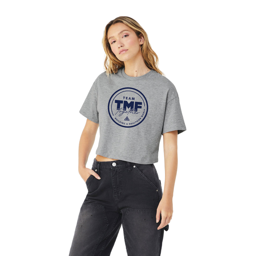 Team TMF - Women’s Jersey Crop Tee (BC6482)