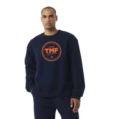 Team TMF - Sudadera unisex de cuello redondo y peso pesado (BC4711)