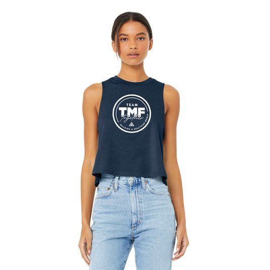 Team TMF - Women’s Racerback Cropped Tank (BC6682)