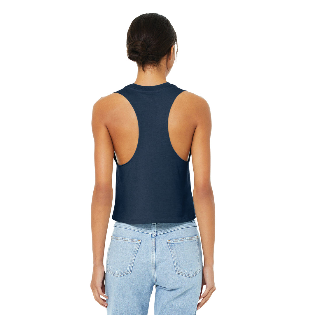 Team TMF - Women’s Racerback Cropped Tank (BC6682)