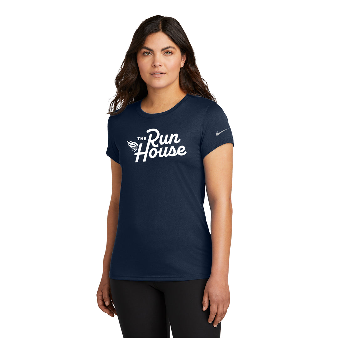 Nike Women's Swoosh Sleeve rLegend Tee (NKDX8734, TRH-03)