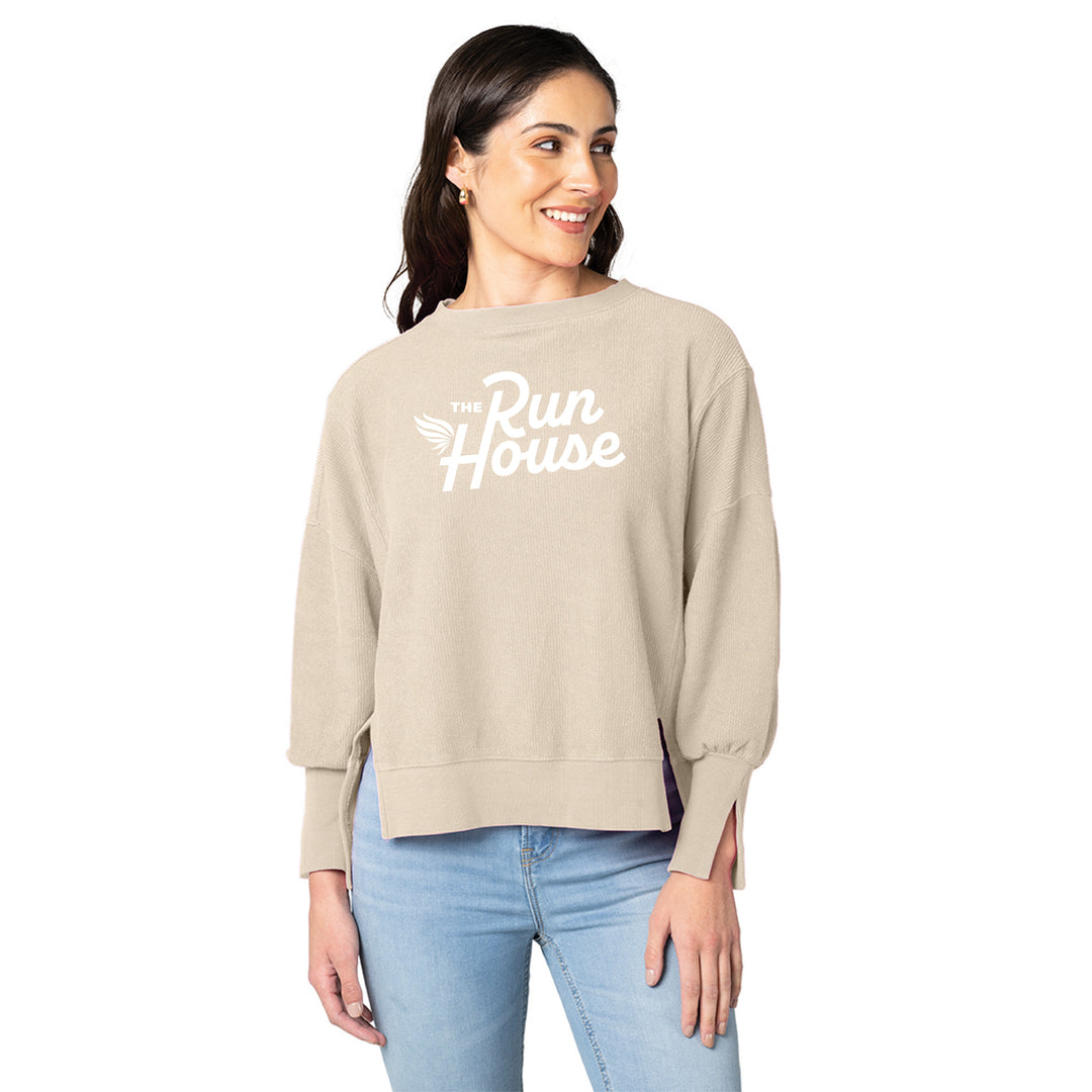 Charles River Women's Camden Spliced Crew Neck Sweatshirt (5523)