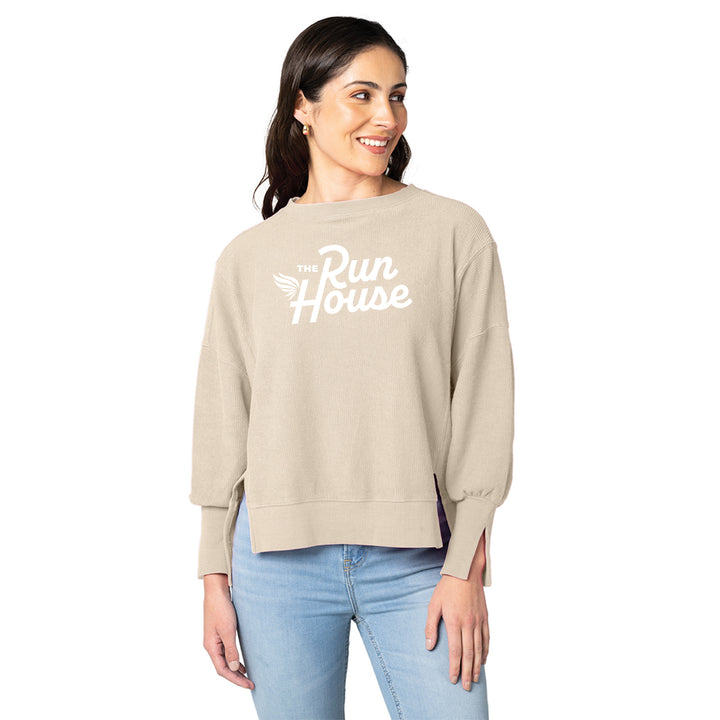 Charles River Women's Camden Spliced Crew Neck Sweatshirt (5523)