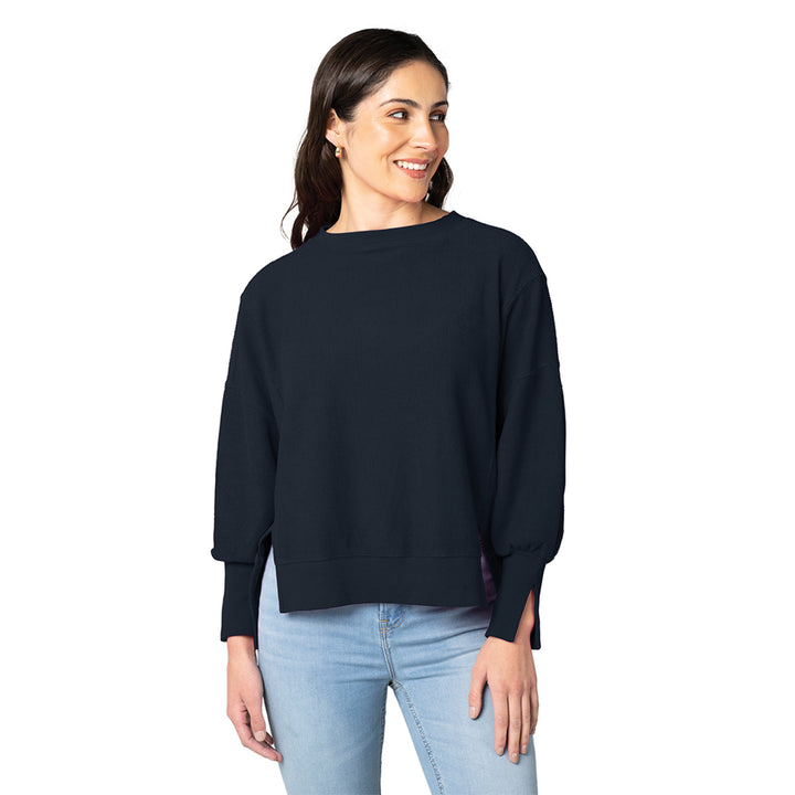 Charles River Women's Camden Spliced Crew Neck Sweatshirt (5523)
