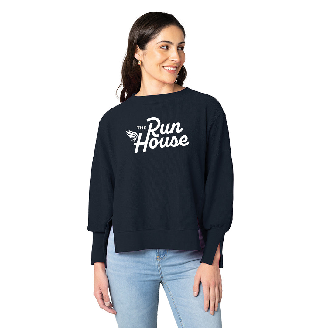 Charles River Women's Camden Spliced Crew Neck Sweatshirt (5523)