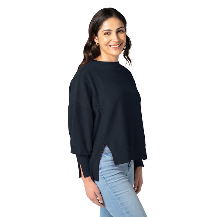 Charles River Women's Camden Spliced Crew Neck Sweatshirt (5523)