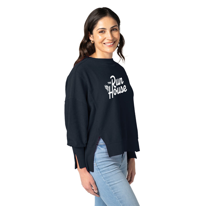 Charles River Women's Camden Spliced Crew Neck Sweatshirt (5523)