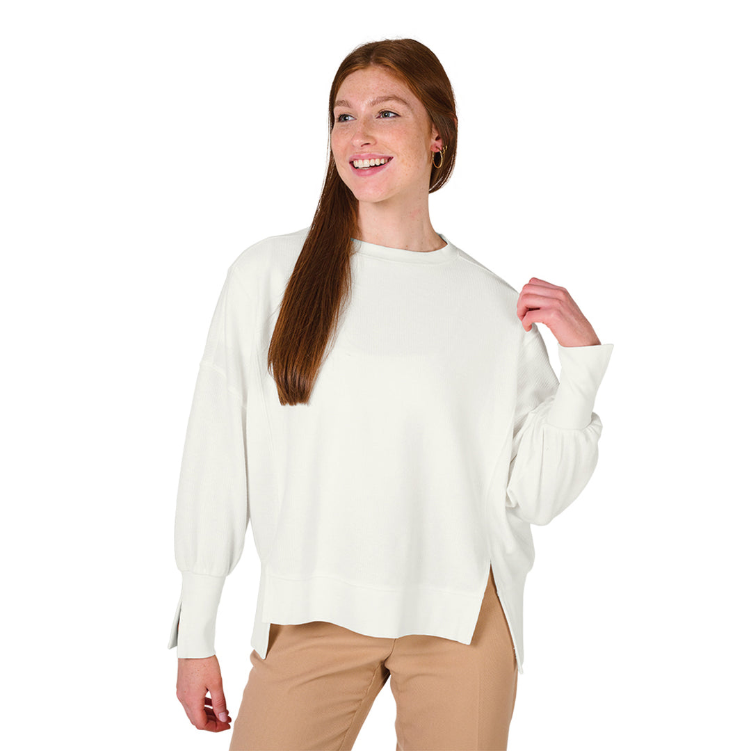 Charles River Women's Camden Spliced Crew Neck Sweatshirt (5523)