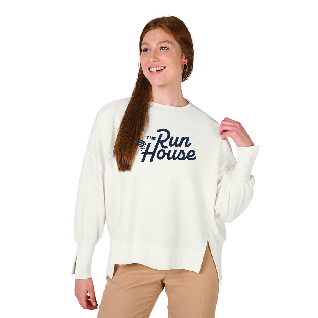 Charles River Women's Camden Spliced Crew Neck Sweatshirt (5523)
