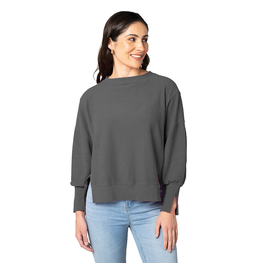 Charles River Women's Camden Spliced Crew Neck Sweatshirt (5523)