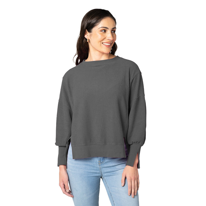 Charles River Women's Camden Spliced Crew Neck Sweatshirt (5523)