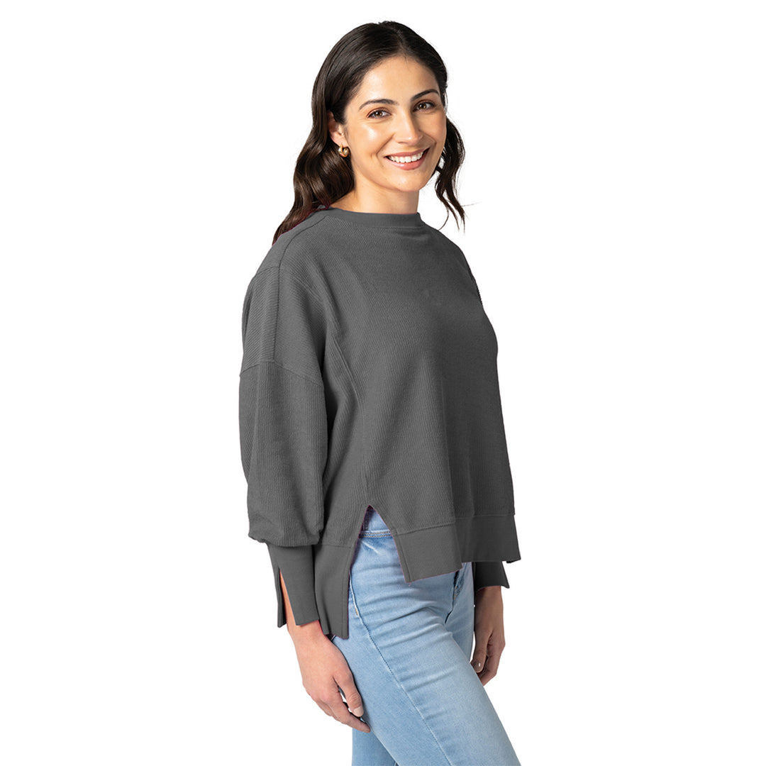 Charles River Women's Camden Spliced Crew Neck Sweatshirt (5523)