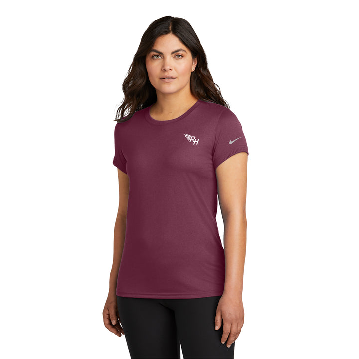 Nike Women's Swoosh Sleeve rLegend Tee (NKDX8734, TRH-01)